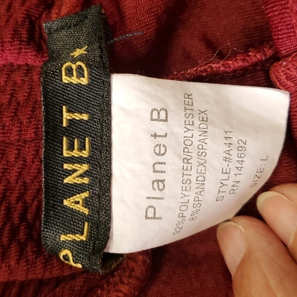 PLANET B, Women's pants, high waist with elastic and tie 2 pockets Straight leg - Picture 5 of 7